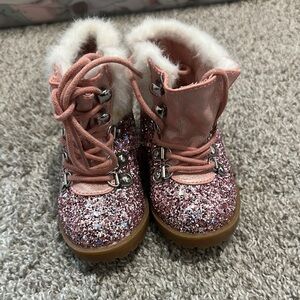 Juicy Couture Glittery Pink Kids Boots